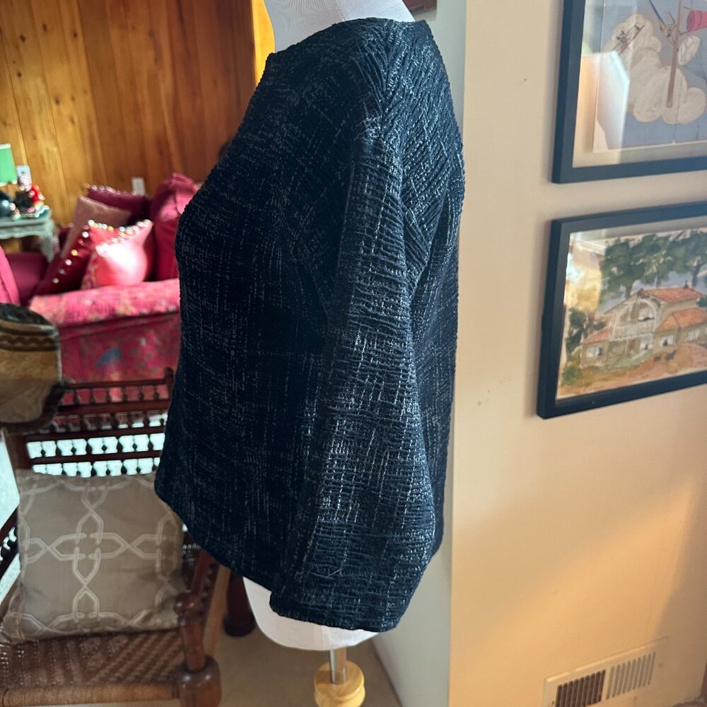EILEEN FISHER Navy and Gray Top – PP - Picture 3 of 6
